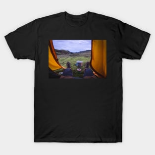 Dinner Time in the Icelandic Wilderness on Laugavegur trek T-Shirt